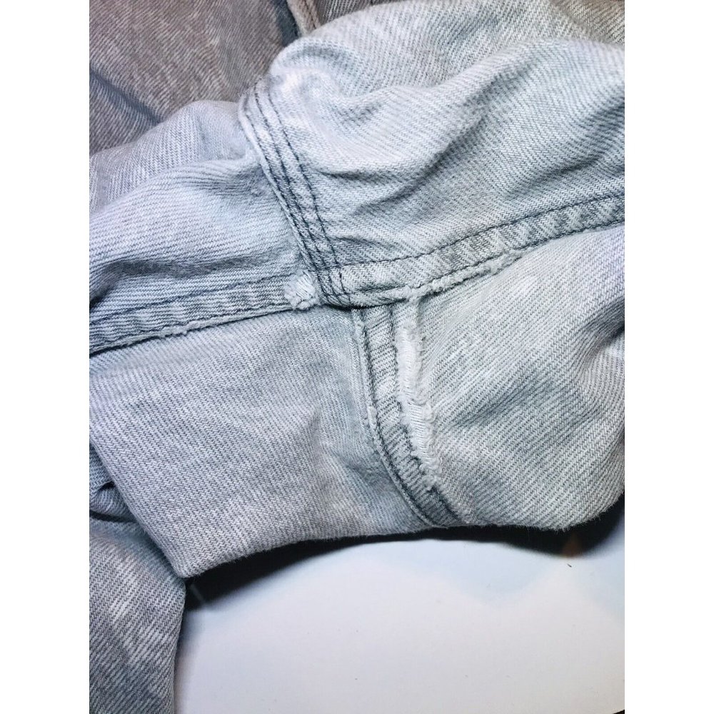 Vintage USA Levis Gray Acid Wash Mens 38x32 Button Fly Jeans Pants - Picture 5 of 10